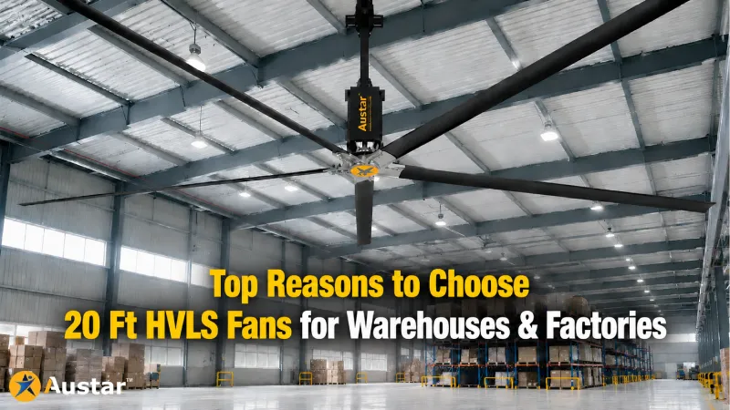 Top Reasons to Choose 20 Ft HVLS Fans for Warehouses & Factories