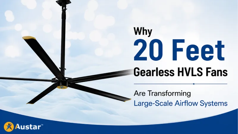 Why 20 Feet Gearless HVLS Fans Are Transforming Large-Scale Airflow Systems