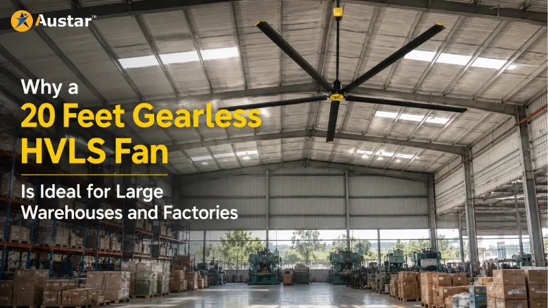 Why a 20 Feet Gearless HVLS Fan Is Ideal for Large Warehouses and Factories